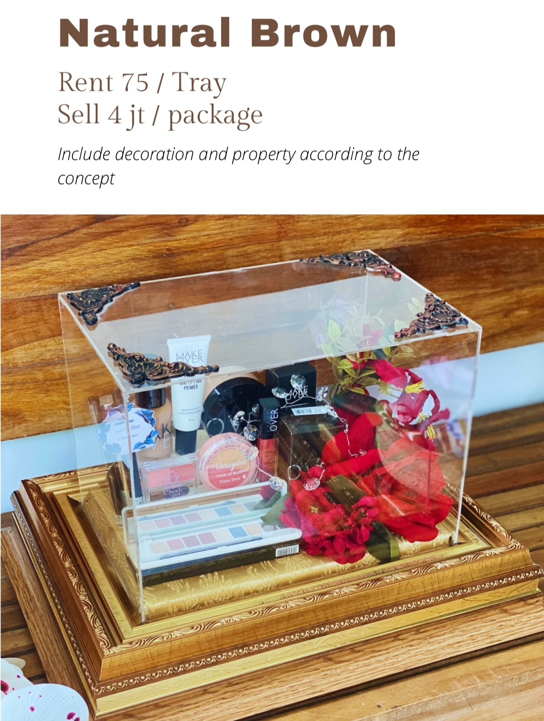 Foto vendor SESERAHAN Amariss Tray Paket Natural Brown