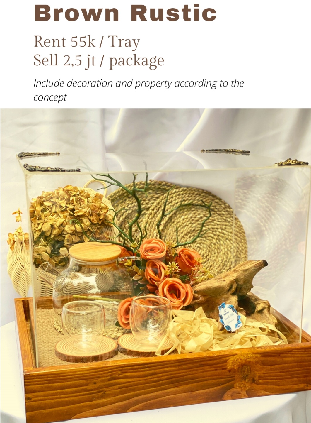 Foto vendor SESERAHAN Amariss Tray Paket Brown Rustic
