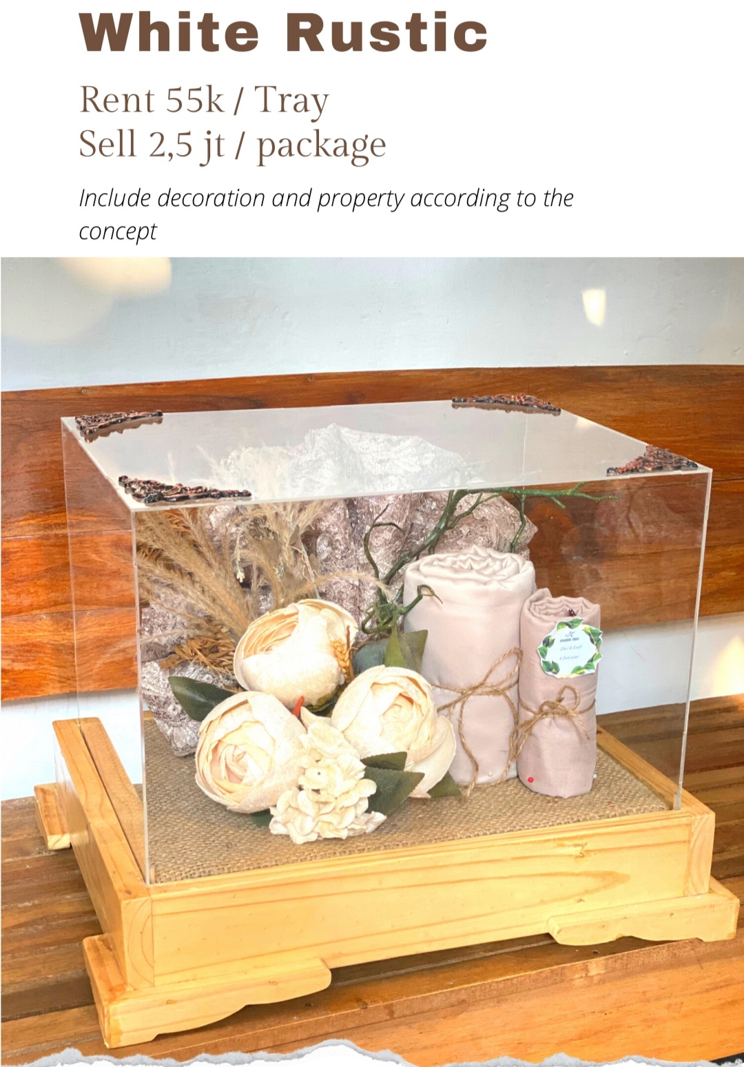 Foto vendor SESERAHAN Amariss Tray Paket White Rustic