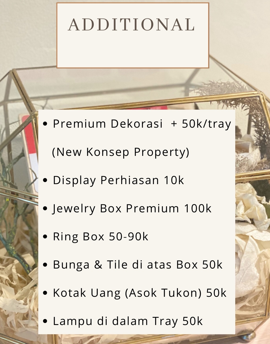 Foto vendor SESERAHAN Amariss Tray Paket Additional