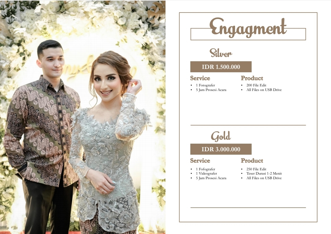 Foto vendor FOTO Katresnan Photography Paket Engagement Silver 