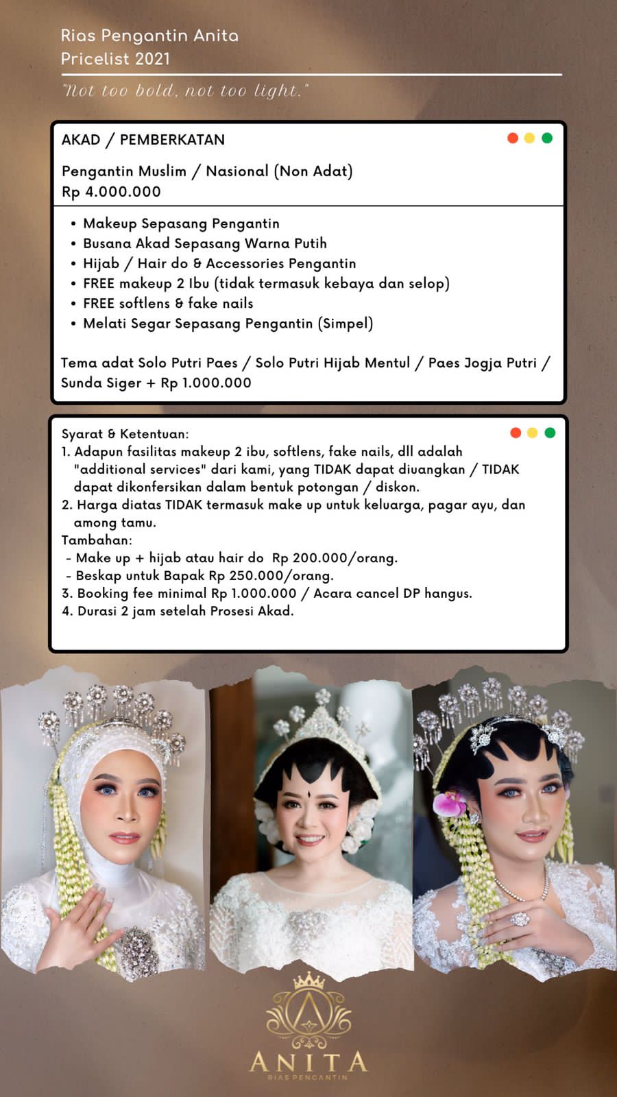 Foto vendor MUA ANITA MUA Paket Akad/Pemberkatan 