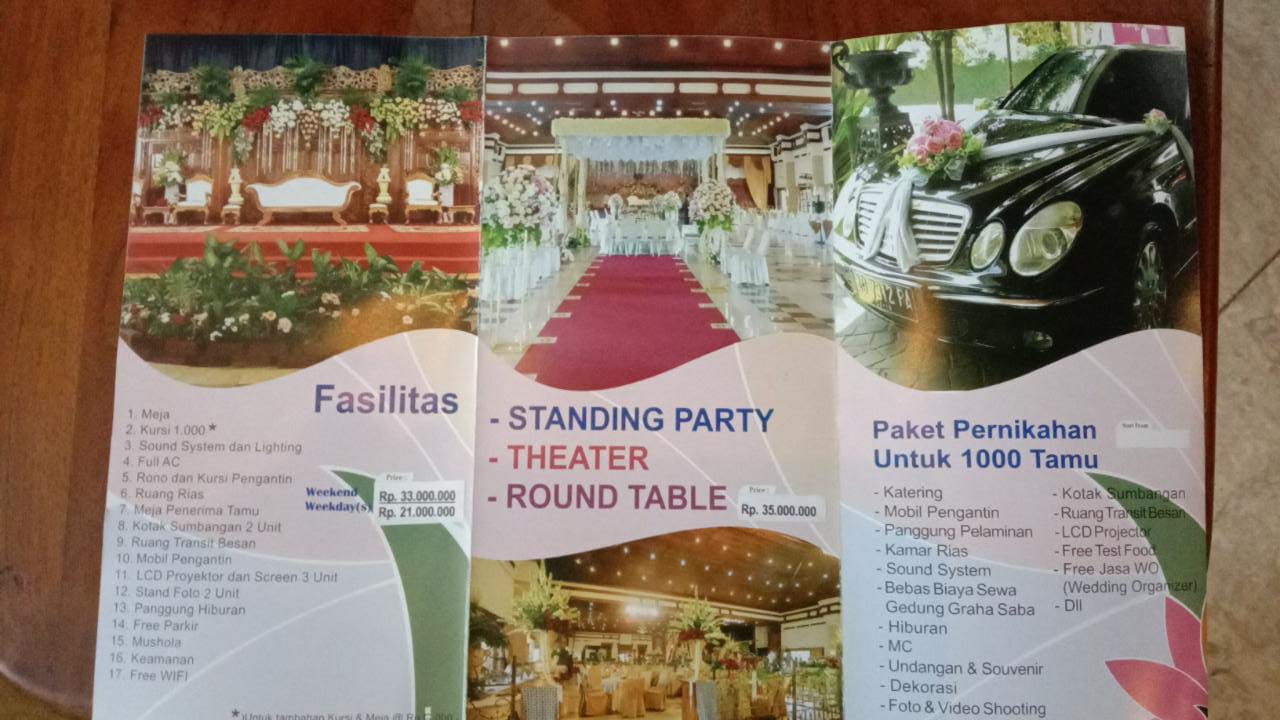 Foto vendor VENUE GRAHA SABHA BUANA Paket Weekdays 