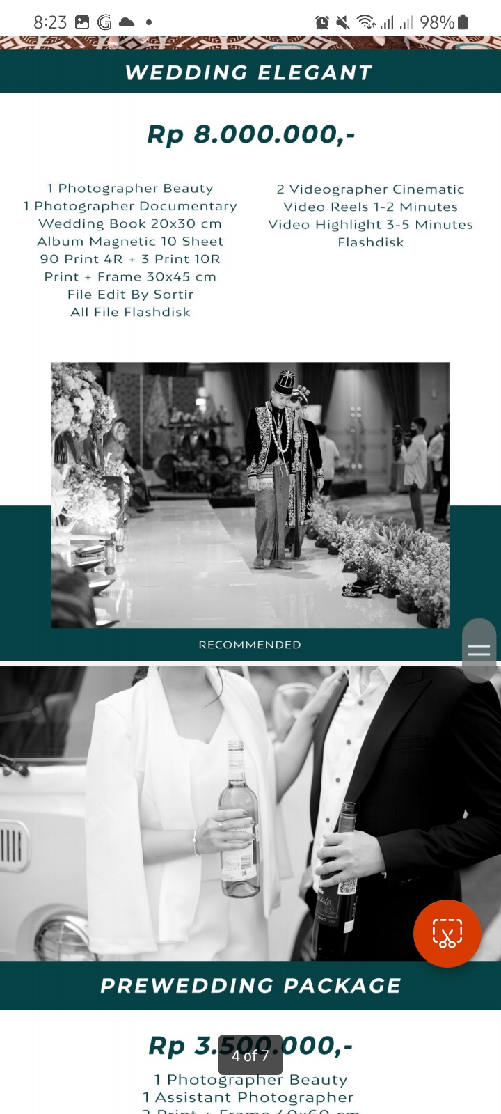 Foto vendor FOTO FOCIO Paket elegant 