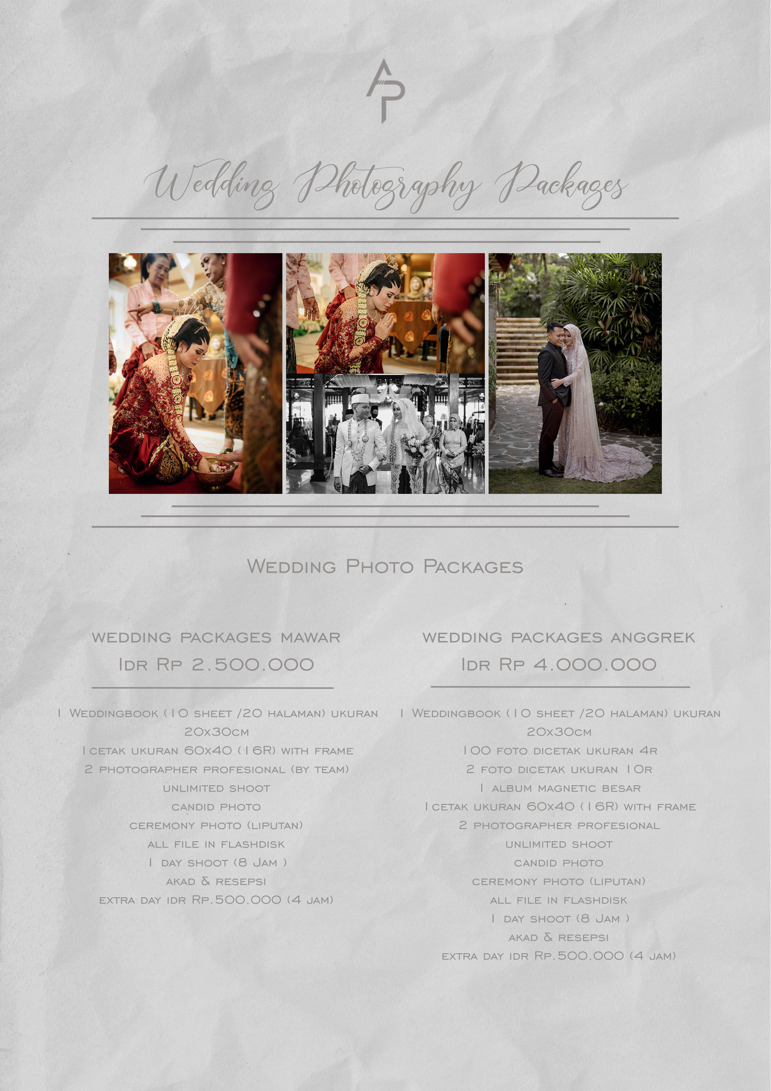Foto vendor FOTO Atmaja Photography  Paket Anggrek 