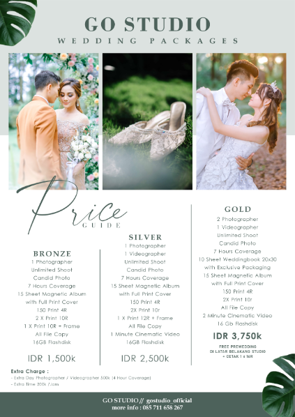 Foto vendor FOTO GO Studio Wedding Paket BRONZE 