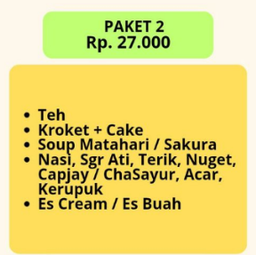 Foto vendor KATERING Sari Melati Catering Paket Paket 2 