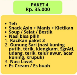 Foto vendor KATERING Sari Melati Catering Paket Paket 4 