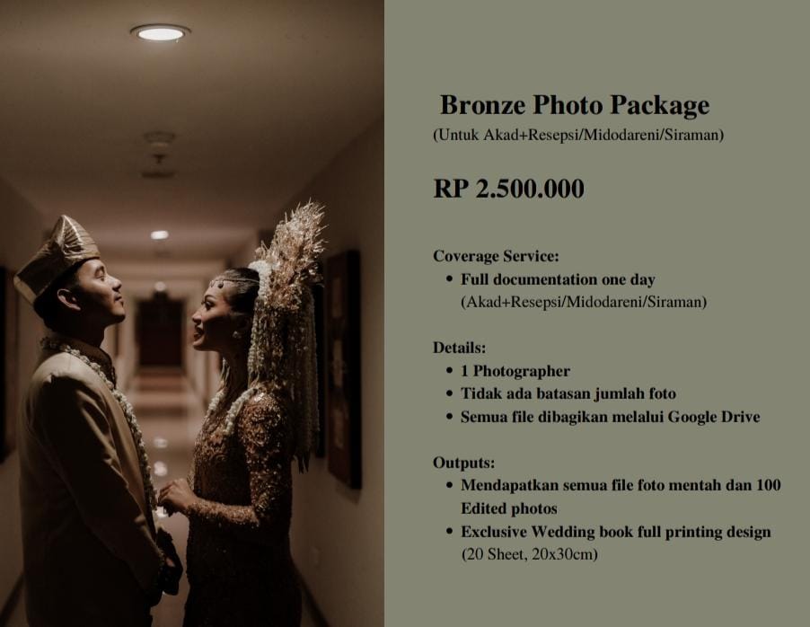 Foto vendor FOTO AVENC.IO Paket Bronze Photo Package 