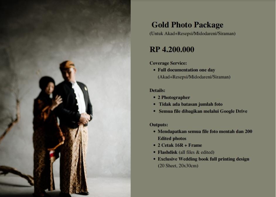 Foto vendor FOTO AVENC.IO Paket Gold Photo Package 