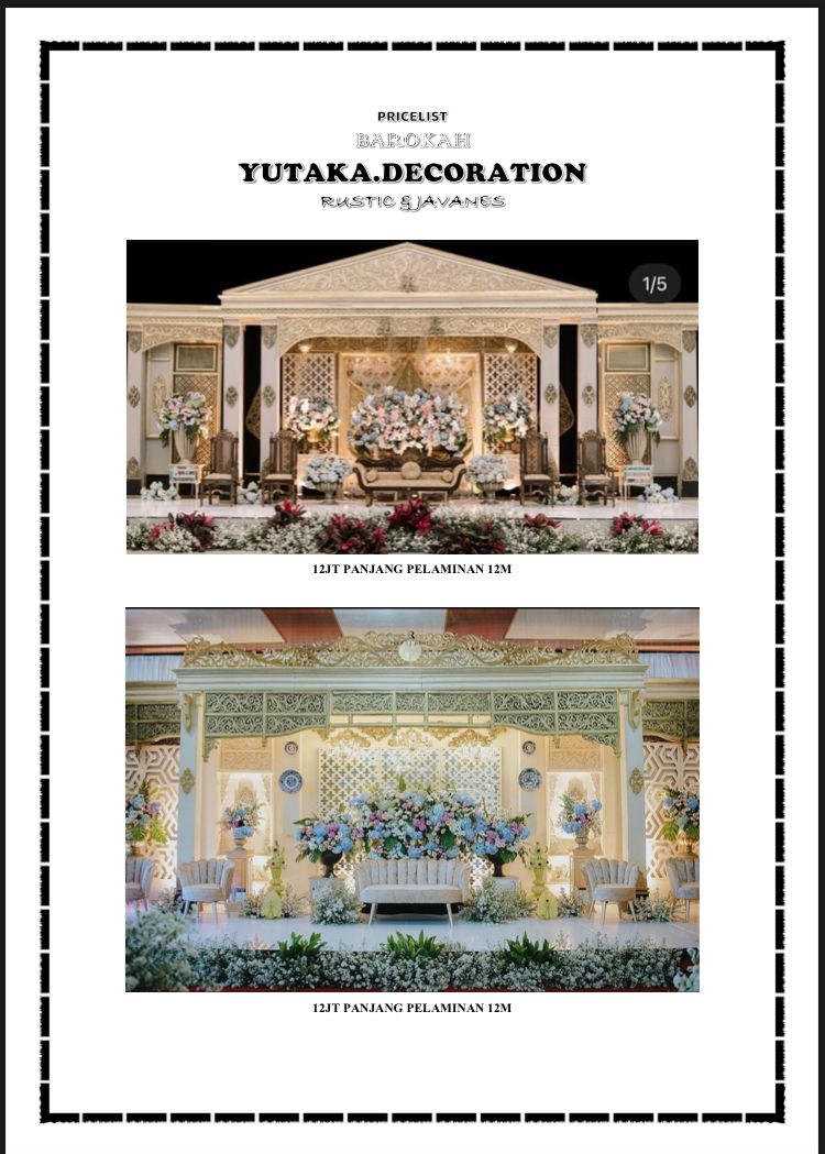 Foto vendor DEKORASI YUTAKA DEKORASI  Paket  