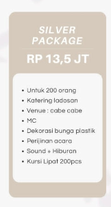 Foto vendor VENUE Cabe-Cabe Delanggu Paket Paket silver 