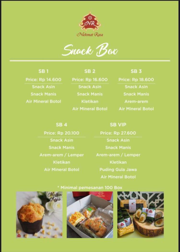 Foto vendor VENUE Graha waris sejahtera Paket Snack Box 