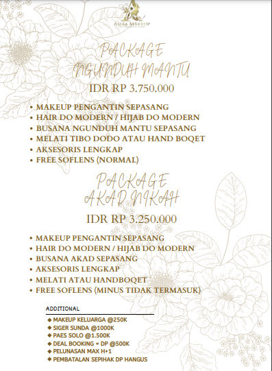 Foto vendor MUA Amaa Make Up Paket PACKAGE AKAD NIKAH 