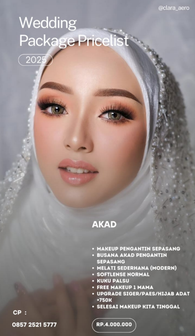 Foto vendor MUA Clara Aero Paket Akad 