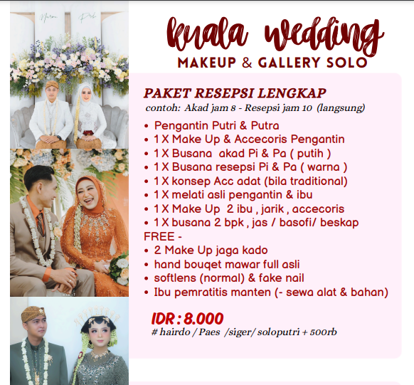 Foto vendor MUA Kuala Kencana MUA Paket Paket Resepsi Lengkap 