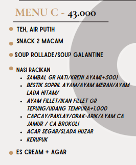 Foto vendor KATERING Dahareco Catering Paket Menu C 