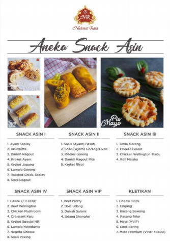 Foto vendor KATERING Niekmat Rasa Paket Aneka Snack Asin 