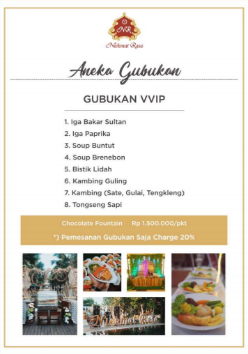 Foto vendor KATERING Niekmat Rasa Paket Aneka Gubukan - VVIP 