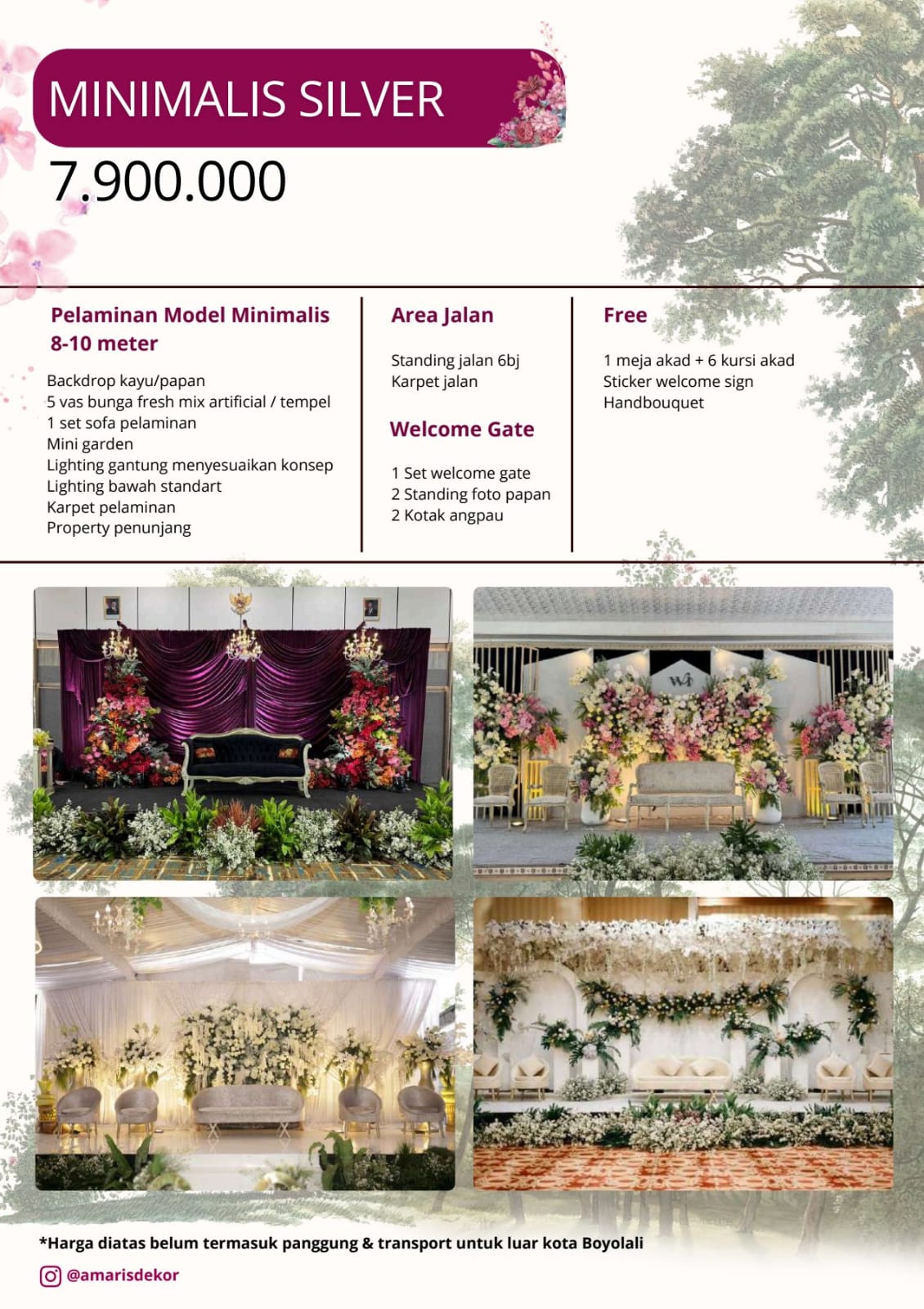 Foto vendor DEKORASI Amaris Dekorasi Paket New Package - Minimalis Silver  