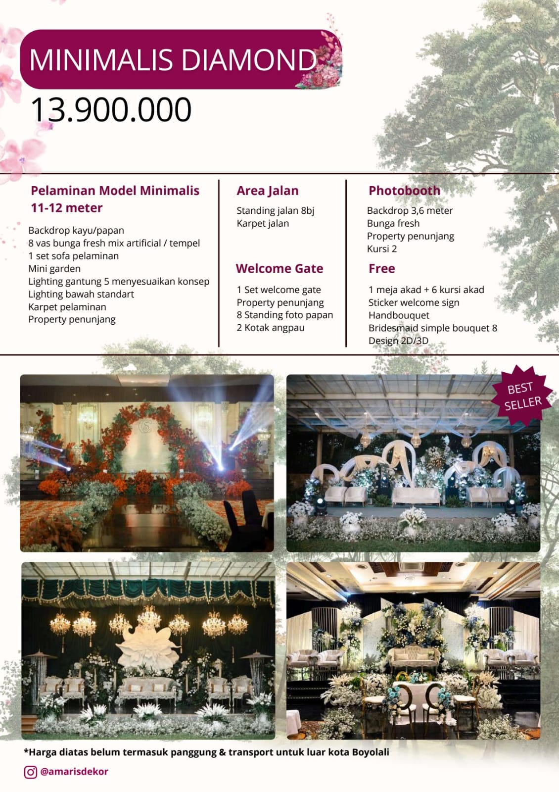 Foto vendor DEKORASI Amaris Dekorasi Paket New Package - Minimalis Diamond 