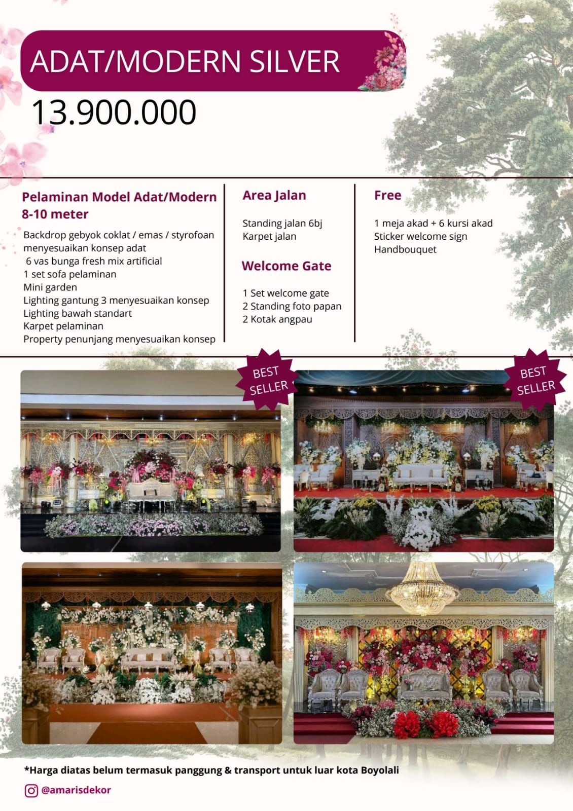 Foto vendor DEKORASI Amaris Dekorasi Paket New Package - Adat/Modern Silver 