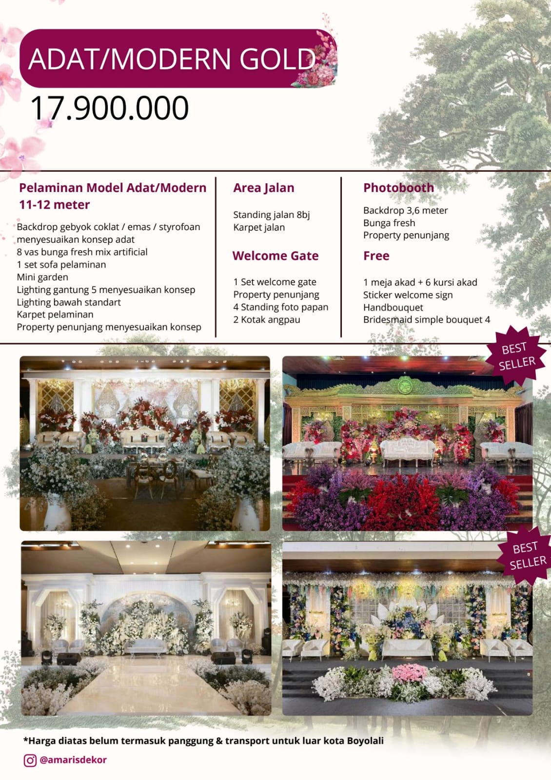 Foto vendor DEKORASI Amaris Dekorasi Paket New Package - Adat/Modern Gold 