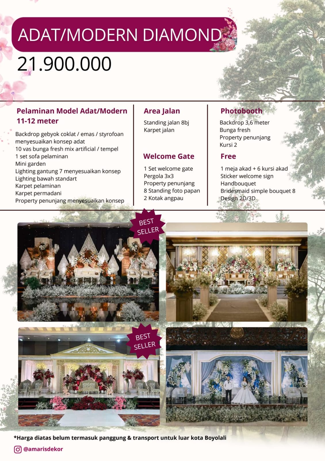 Foto vendor DEKORASI Amaris Dekorasi Paket New Package - Adat/ Modern Diamond 