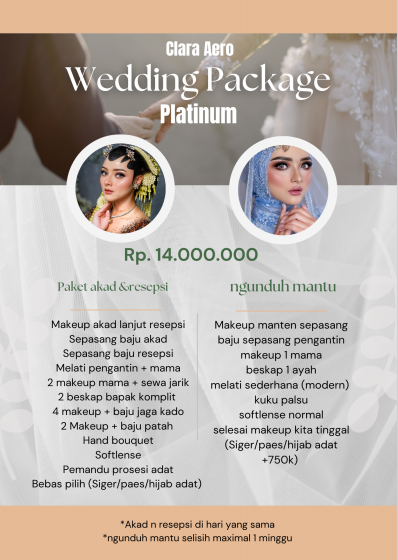 Foto vendor MUA Clara Aero Paket  