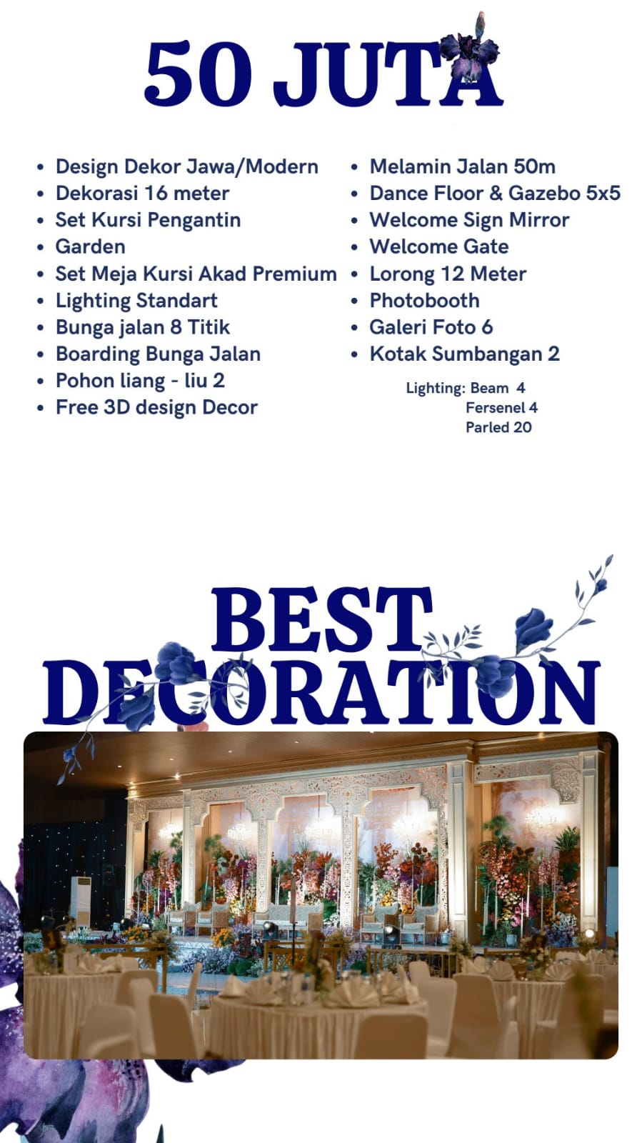 Foto vendor DEKORASI dnddecoration Paket Paket 50 jt - 2026 