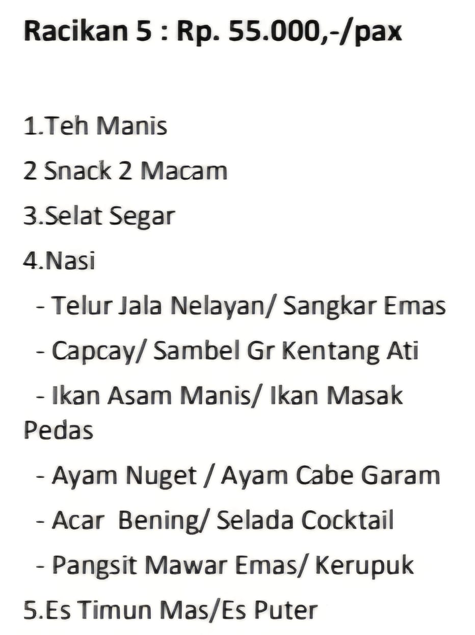 Foto vendor KATERING Chili Pari Catering Paket Racikan 5 