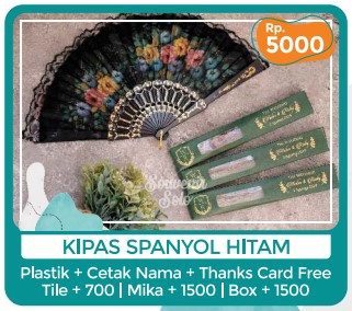 Foto vendor SOUVENIR SOUVENIR SOLO Paket Kipas Spanyol Hitam 