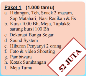Foto vendor VENUE Gedung Graha PGRI SKH Paket paket 1 