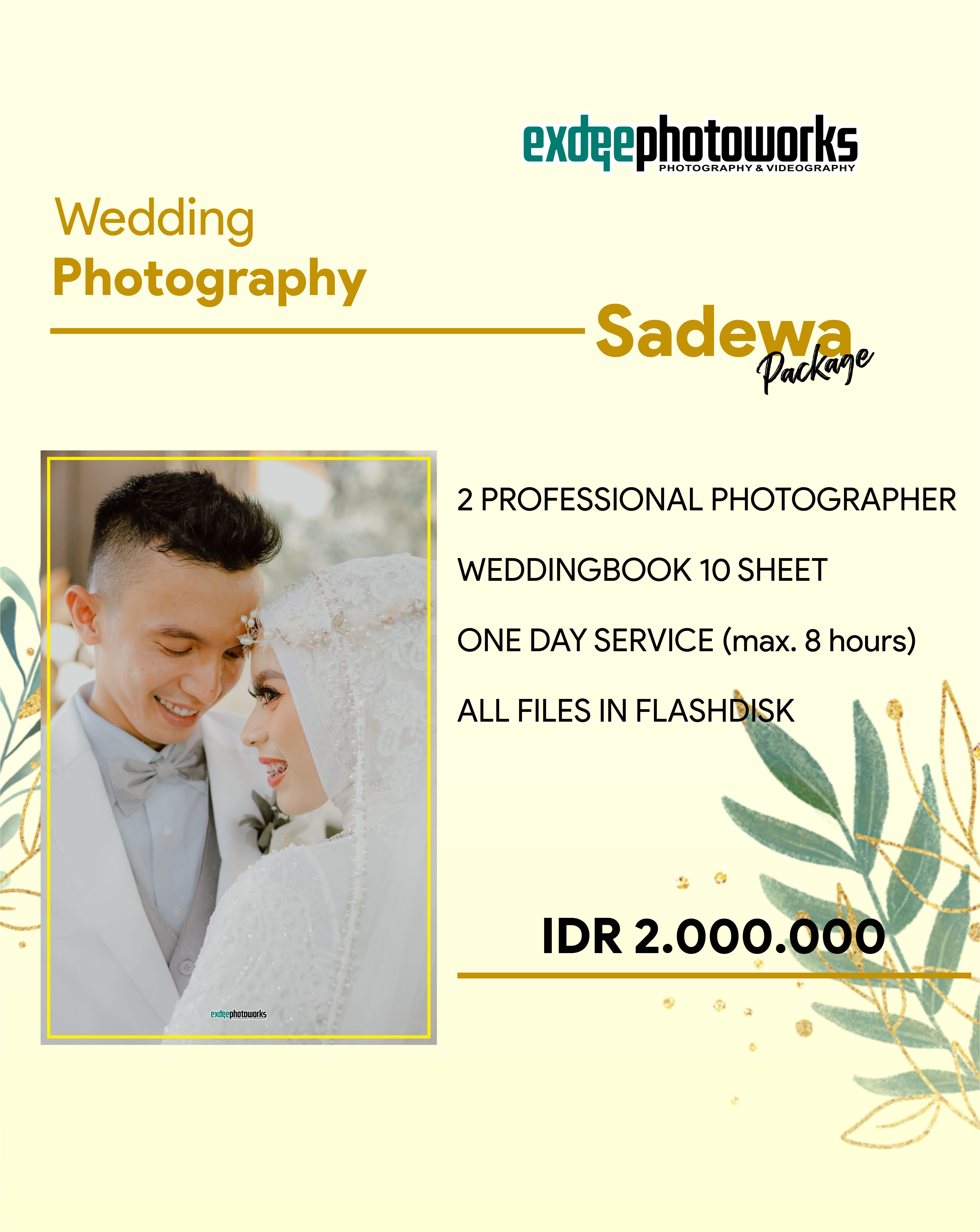 Foto vendor FOTO EXDEE Photoworks Paket SADEWA PACKAGE 