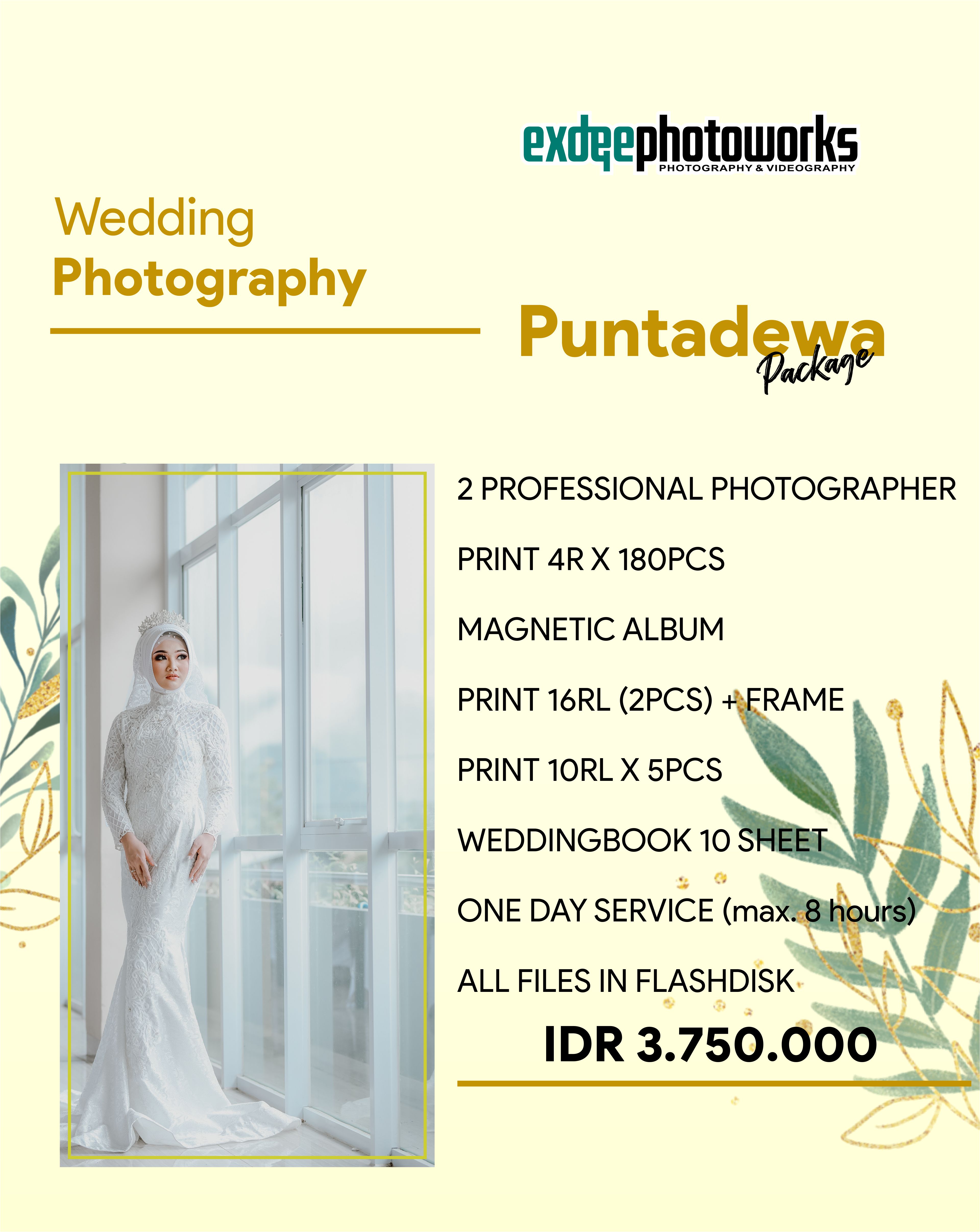 Foto vendor FOTO EXDEE Photoworks Paket PUNTADEWA PACKAGE 
